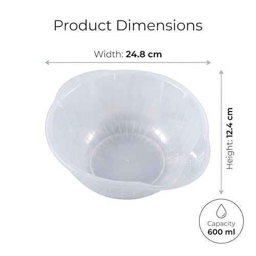 Inomata Plastic Japanese Bowl, 9-3/4-Inch, Clear - Image 4