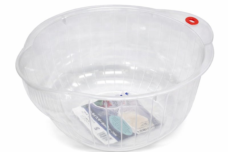 Inomata Plastic Japanese Bowl, 9-3/4-Inch, Clear - Image 1