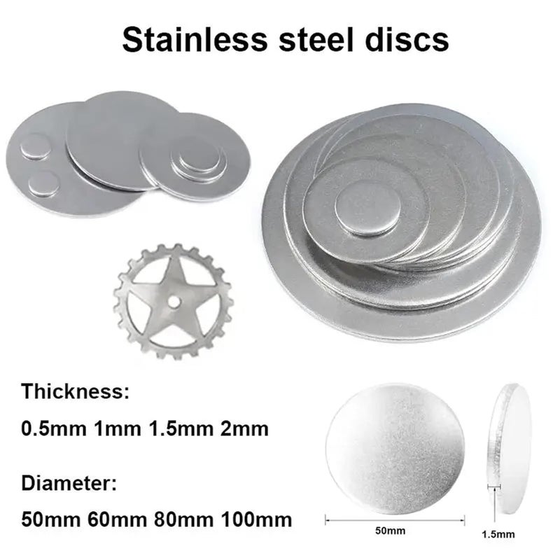 1pcs 304 Stainles Steel Round Plate Circular Sheet Disc Disk Thickness 0.5mm 1mm 1.5mm 2mm Dia 50mm 60mm 80mm 100mm(60mmx2mm) - Image 3