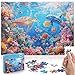 YOGEON Puzzle for Adults 1000 Pieces Underwater World Puzzle Ocean Beach Sea Turtle Coral1000 Piece Undersea Summer Jigsaw Puzzle Finish Size 28x 20 - Image 2