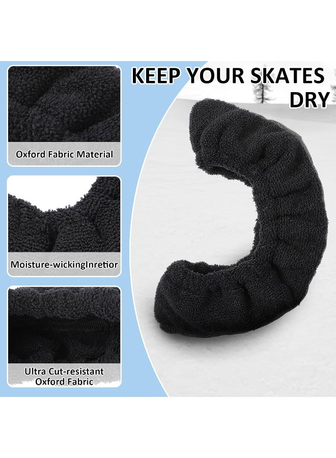 Genetic 1 Pair Ice Skate Blade Covers Protector, Skate Guards, Figure and Hockey Skates,  Skate Covers Soft Plush, Ice Skate Soakers, Ice Skating Accessories for Men Women Boys Girls - Image 3