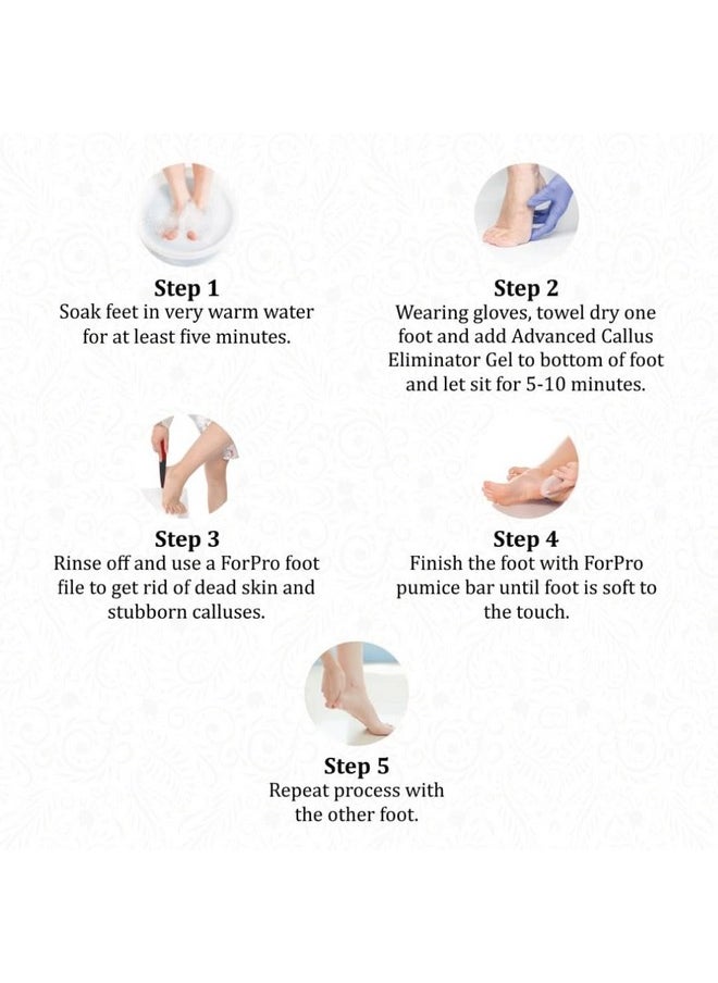 ForPro Professional Collection Advanced Callus Eliminator Gel Professional Grade No Drip Callus Remover Gel For Feet 8 Oz.  - Image 5