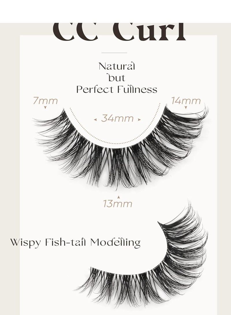 5 أزواج من الرموش الصناعية ذات مظهر طبيعي، رموش صناعية ثلاثية الأبعاد مصنوعة يدويًا سميكة قابلة لإعادة الاستخدام للمكياج - Image 5