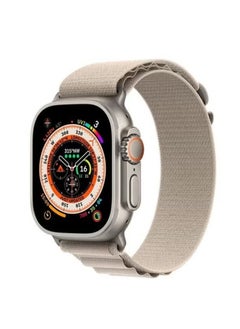 apple Watch Alpine Loop Band 49mm/45mm/44mm Nylon Woven Sport Strap Compatible with iwatch Series 8/ultra/7/SE/6/5/4/3/2/1 White