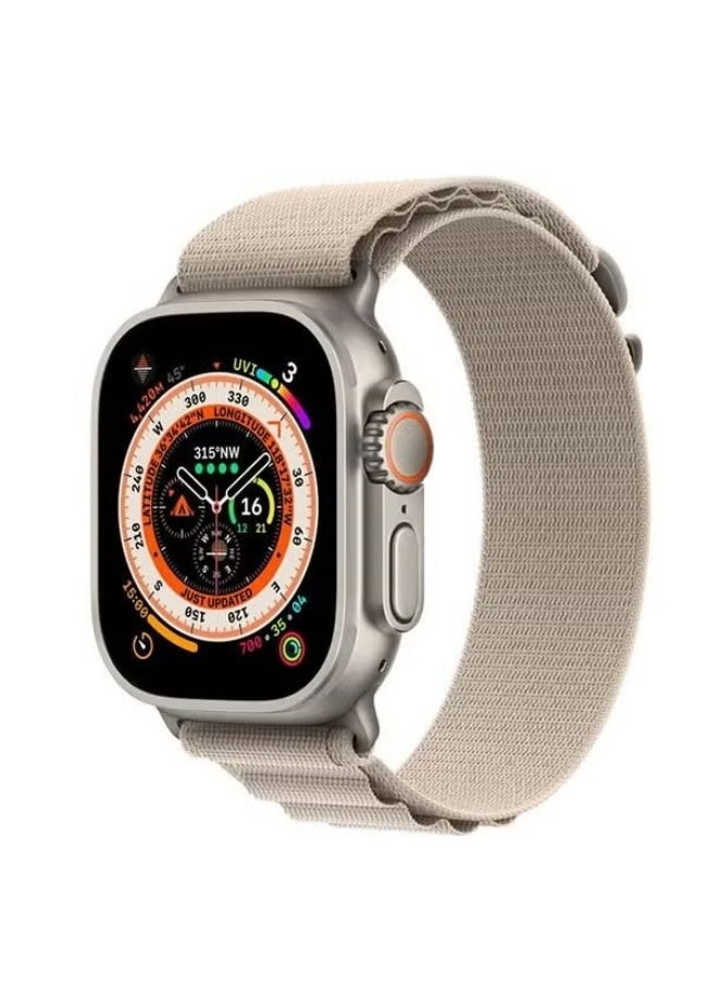 vesus - apple Watch Alpine Loop Band 49mm/45mm/44mm Nylon Woven Sport Strap Compatible with iwatch Series 8/ultra/7/SE/6/5/4/3/2/1 White - Image 1