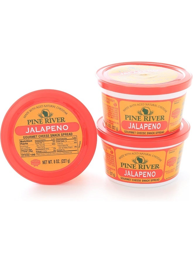 Pine River Jalapeno Cheese Spread - 3 Tubs - Image 1