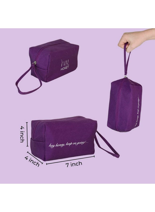 Hey Honey 4Pc Set Love Your Body Lotion Walk The Walk Foot Cream Hands On Honey Hand Cream Eco Makeup Bag. Perfect For Valentine'S Xmas Birthdays - Image 4