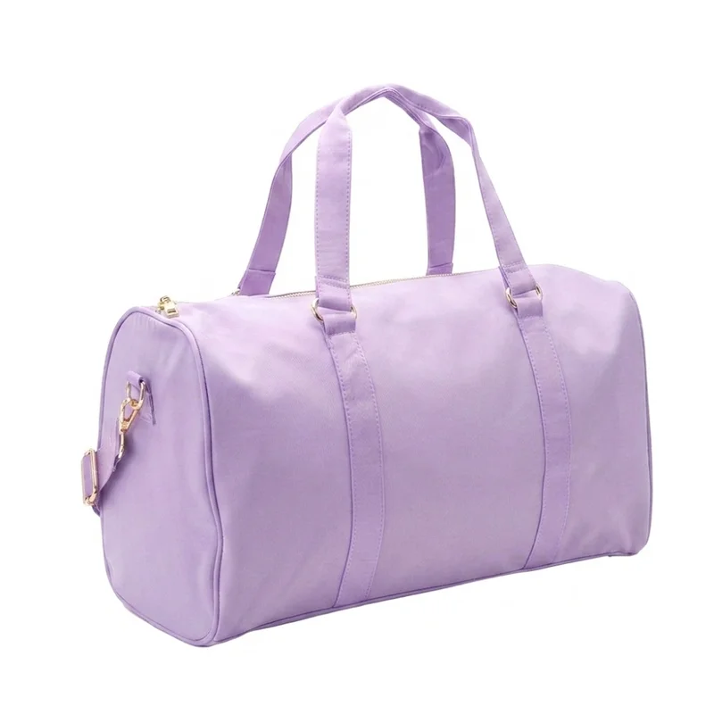القبيلة السعيدة Personalised Duffle Bag, Lilac