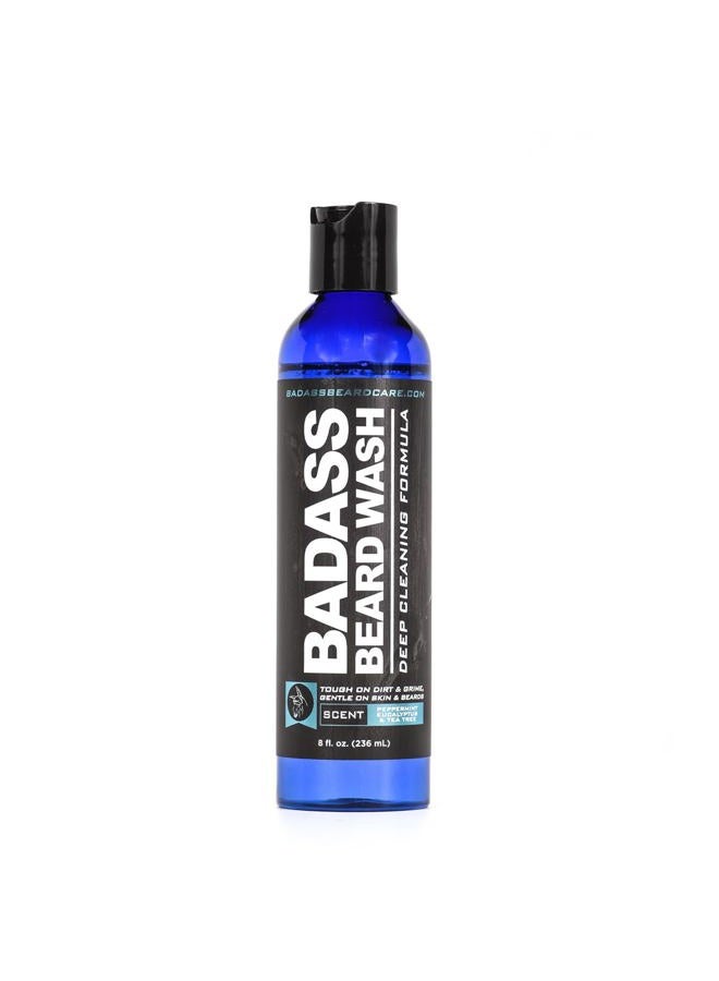Badass Beard Care Beard Wash for Men - Makes Your Beard Smell Fresh and Clean, Keeps Beard Hair Light, and Skin Hydrated and Refreshed, 8oz - Image 1