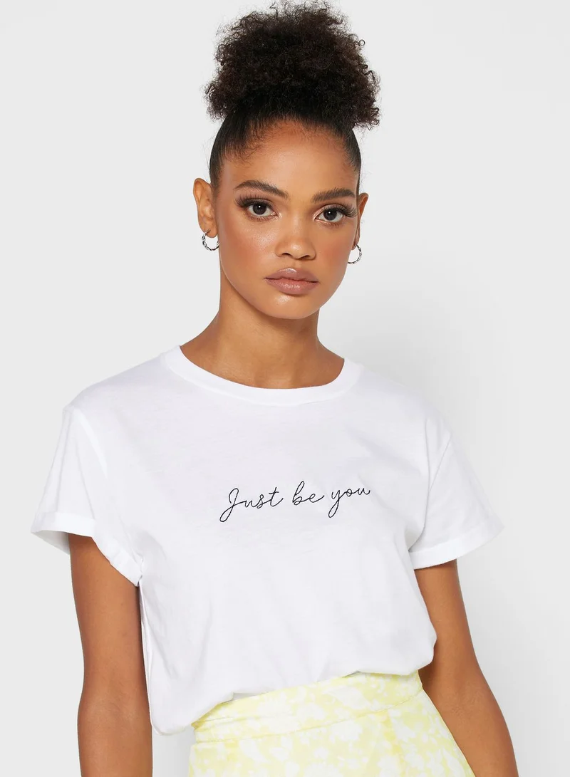 TOPSHOP Slogan T-Shirt