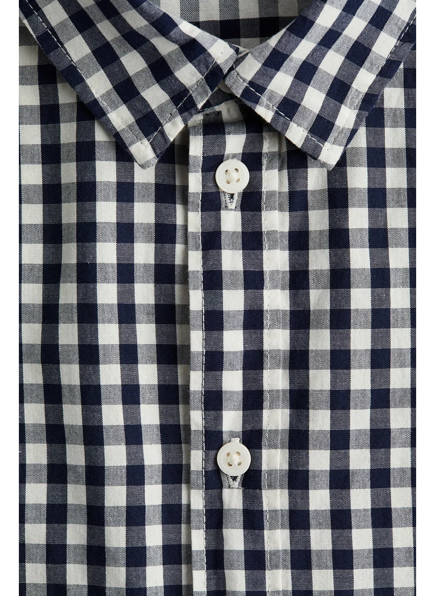H&M Short-Sleeved Cotton Shirt