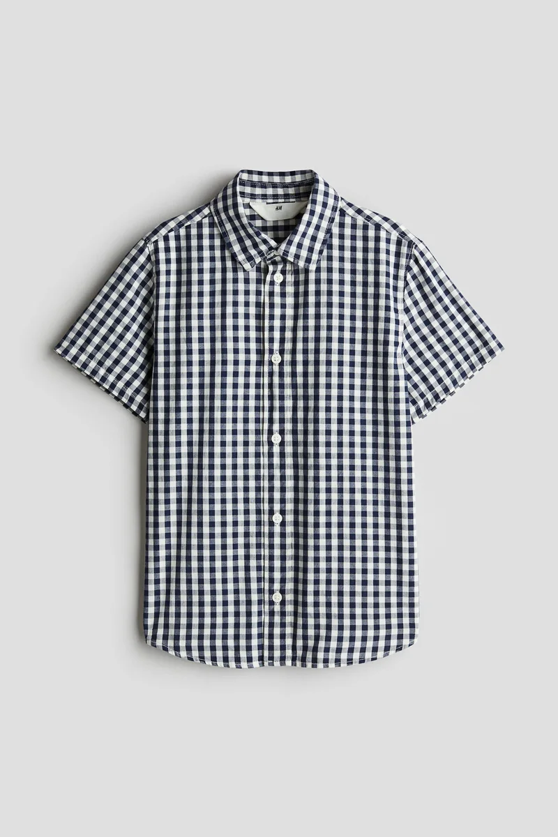 H&M Short-Sleeved Cotton Shirt