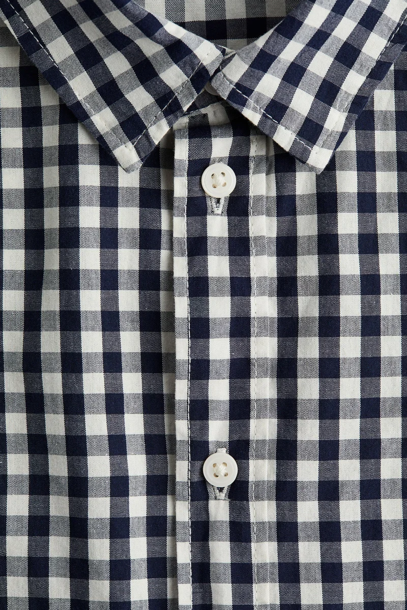 H&M Short-Sleeved Cotton Shirt