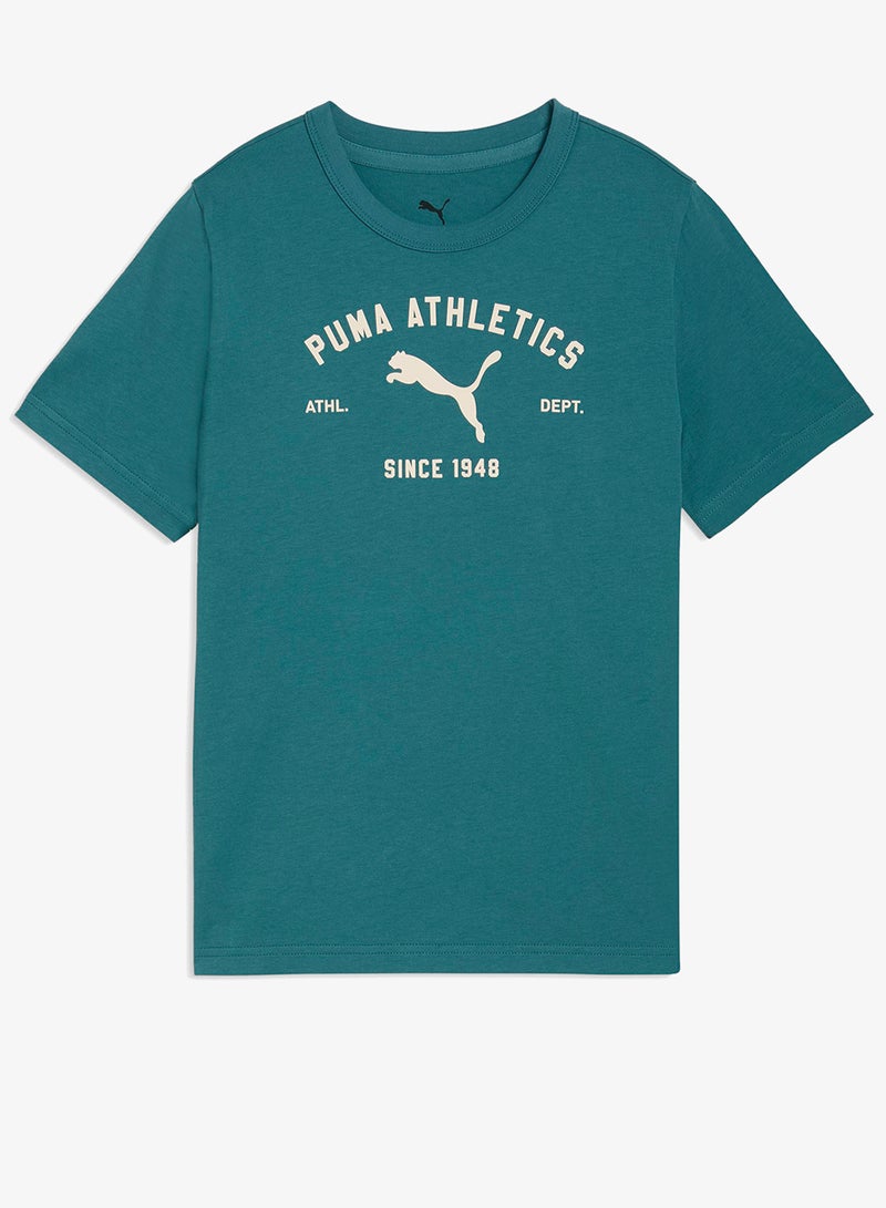 بوما تيشيرت كلاسيكي برسومات للشباب - Image 4