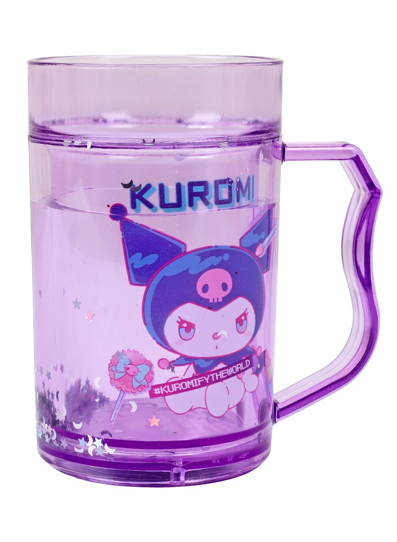 Sanrio Kuromi Plastic Mug With Lid - Image 1