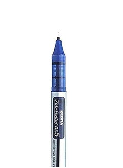 ZEBRA 10 Piece Dx5 Roller Ball Pen Blue 0.5mm Fine Tip  - Image 3