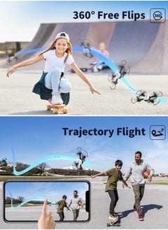 Drones with Camera for Adults/Kids/Beginners - FPV Drone with Camera 1080P Live Video Drones for Kids with 1 Key Fly/Land/Return Design Drones for Adults with 360° Flip/Custom Path/164fts Range RC Dro