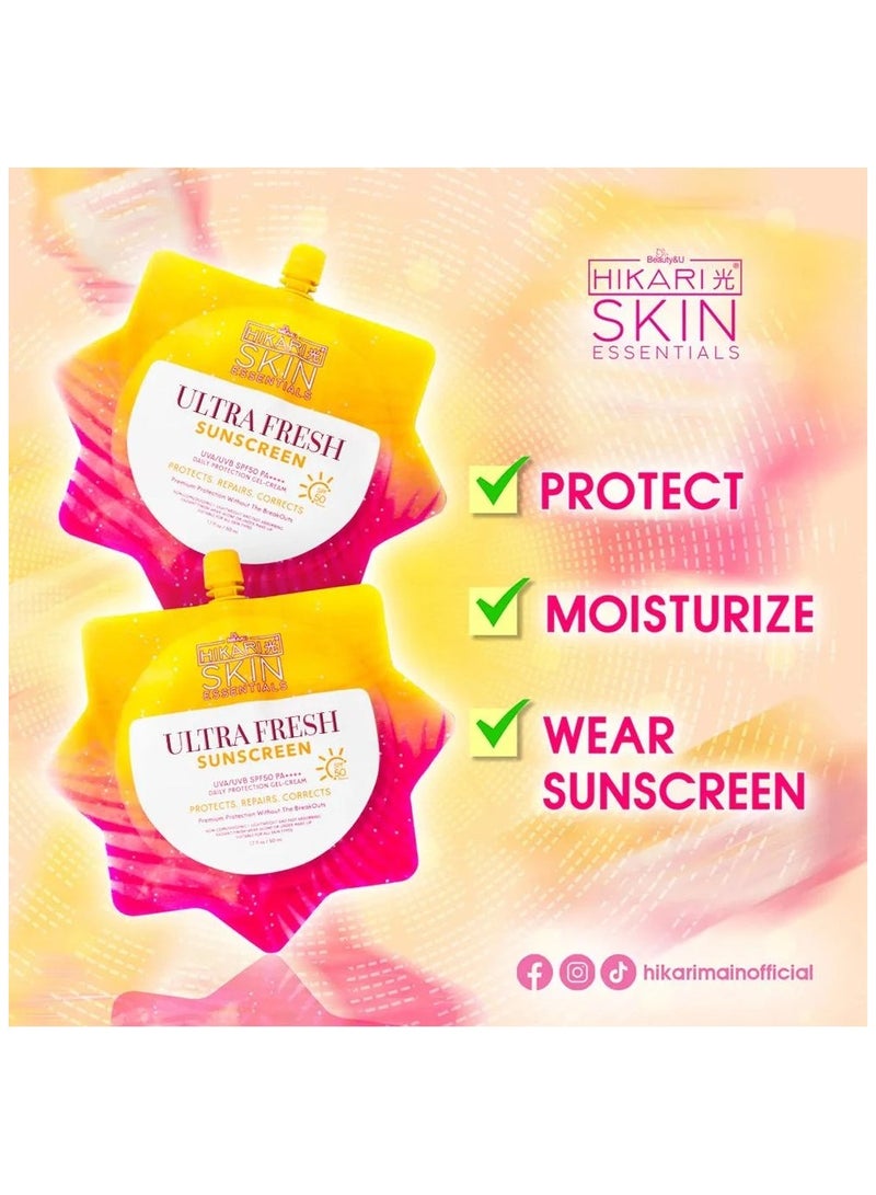 Hikari Ultra Fresh Sunscreen SPF50 - 50ml - Image 3