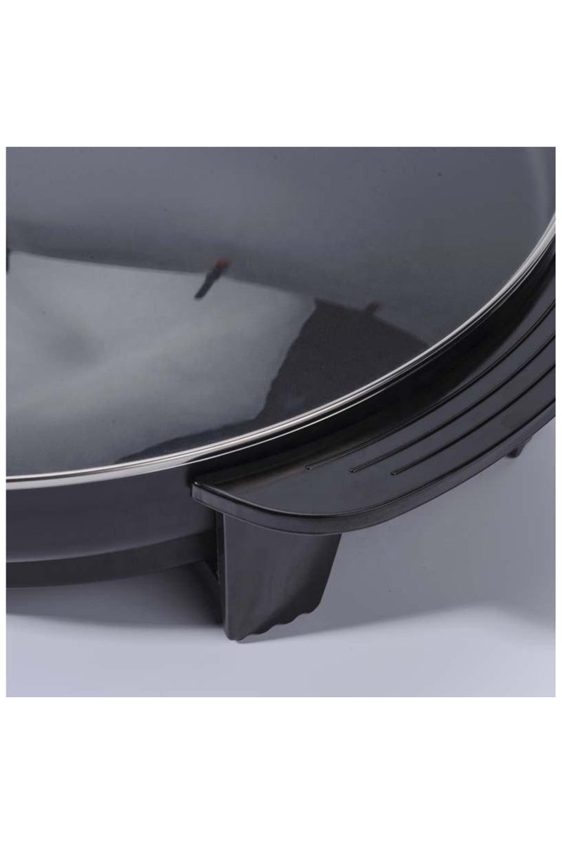 JEC Multifunction Electric Frying Pan, Electric Skillet, Non-stick,  Black - Image 3