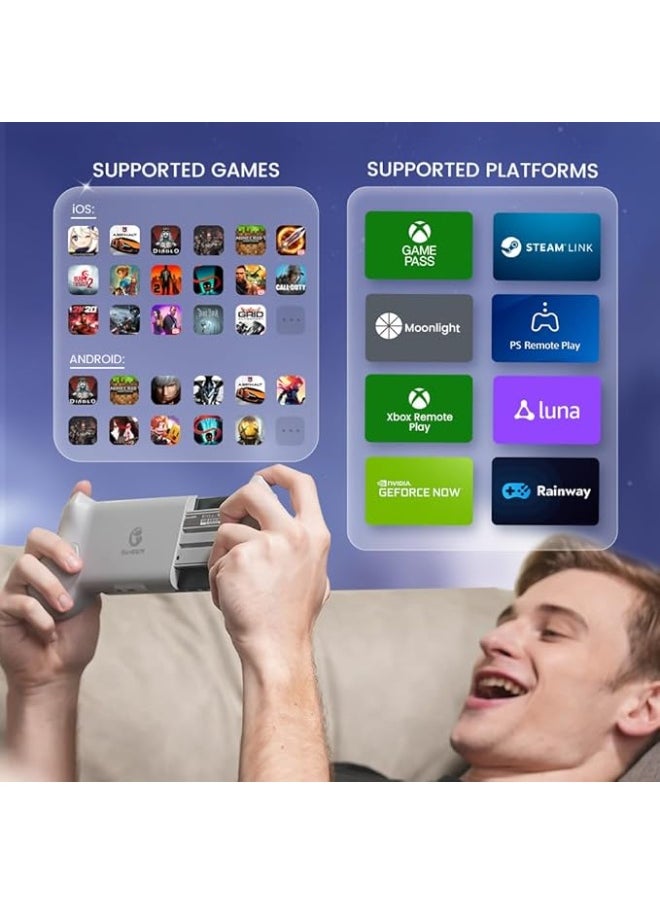 GameSir G8 Galileo Type-C Mobile Gaming Controller for Android & iPhone 15 Series (USB-C), Plug and Play Gamepad with Hall Effect Joysticks/Hall Trigger, 3.5mm Audio Jack