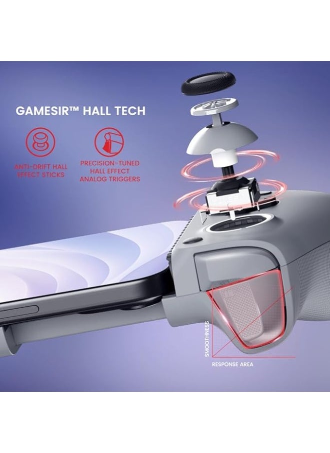 GameSir G8 Galileo Type-C Mobile Gaming Controller for Android & iPhone 15 Series (USB-C), Plug and Play Gamepad with Hall Effect Joysticks/Hall Trigger, 3.5mm Audio Jack