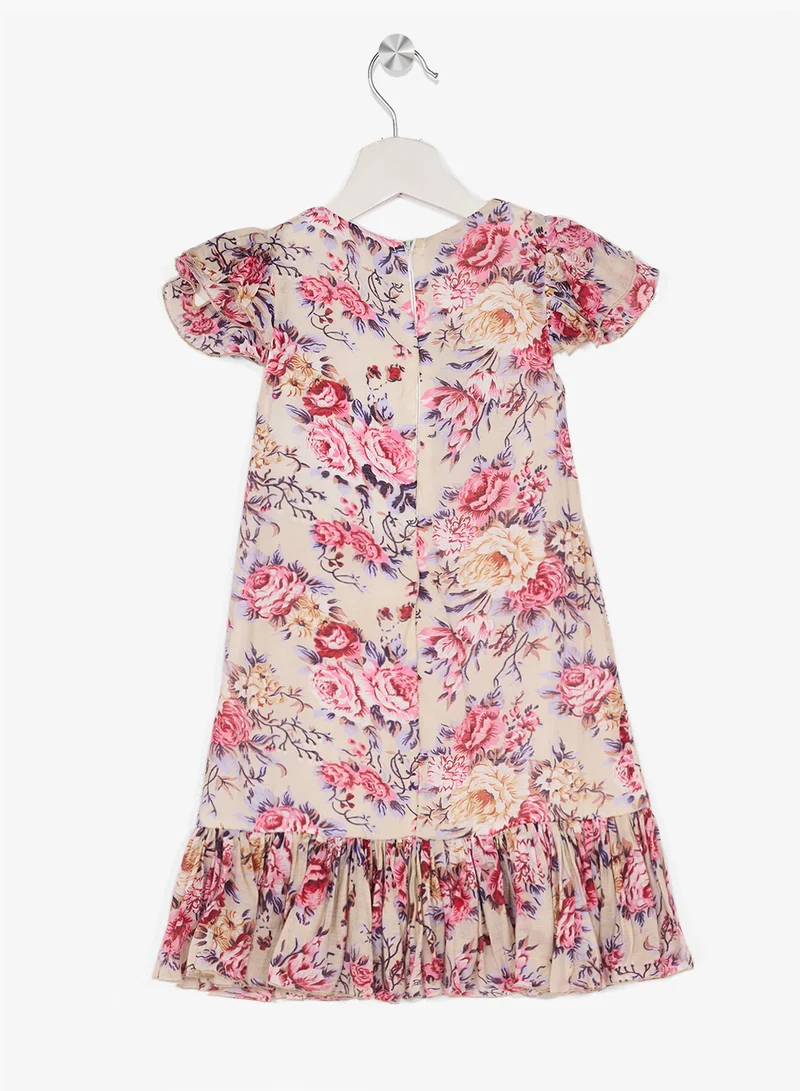 ليتل جولدن ابل فستان صغير بطبعة زهور