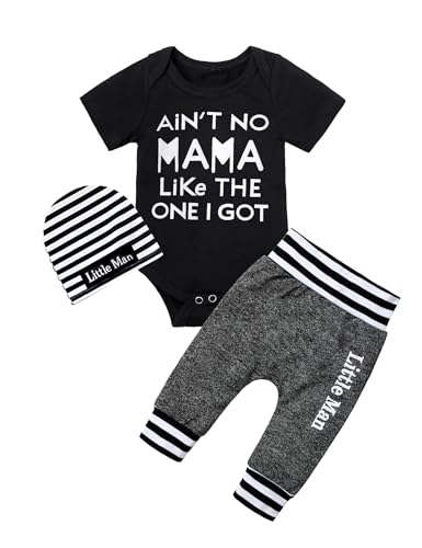 Fommy Baby Boy Clothes 3-6 Months Infant Summer Clothing Cotton Short Sleeve Romper Pants Baby Clothes Boy Cute Baby Outfits for Boys - Image 1
