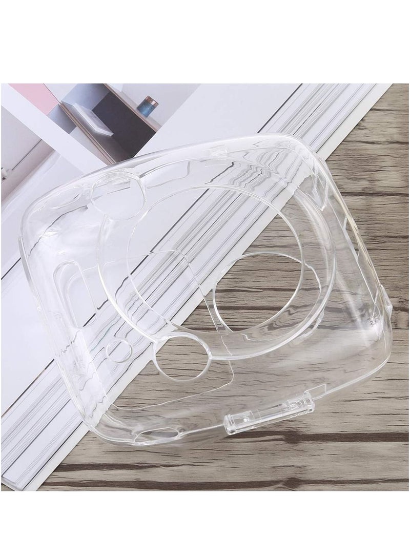 Protective Case Compatible with Fujifilm Instax Square SQ10 Instant Film Camera/Crystal Hard Shell PVC Protective Cover Carrying Cover/with Adjustable Shoulder Strap -Clear - Image 5