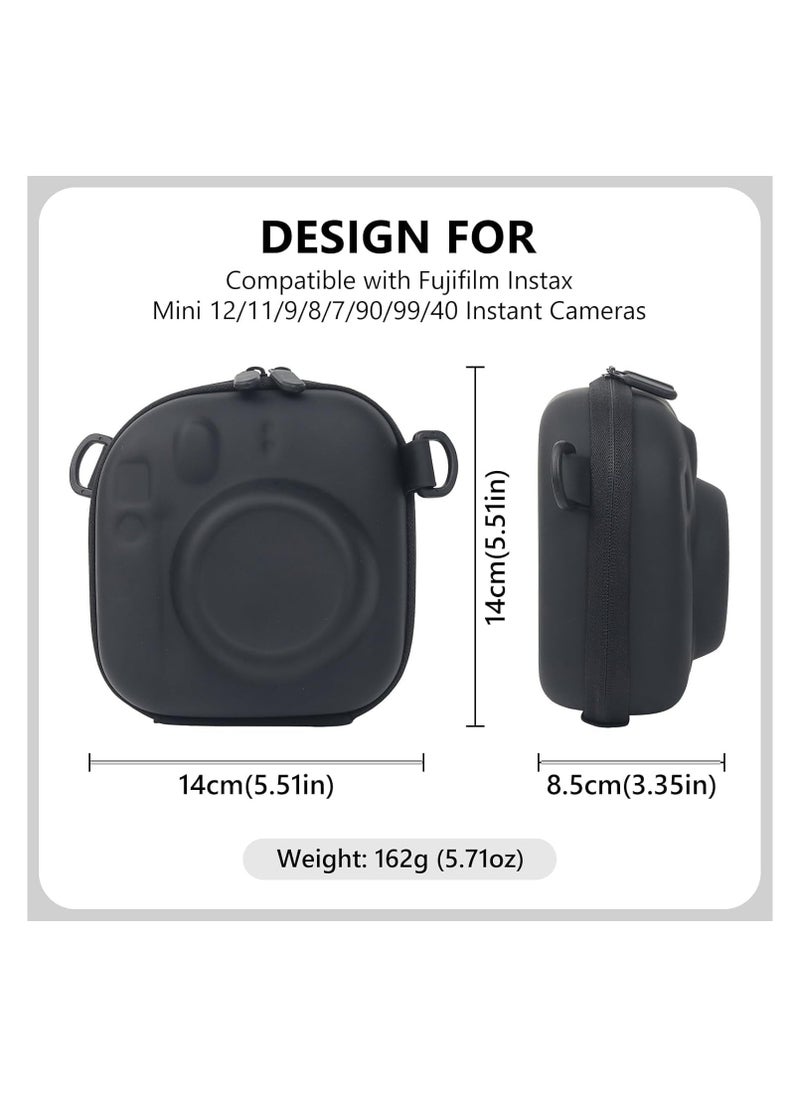 General Fujifilm Camera Bag, Instax Mini 99 12 11 9 8 7+ 40 90 25 50 70 Instant Camera, hard case protective case EVA Storage Cover Bag with adjustable shoulder strap  - Image 2