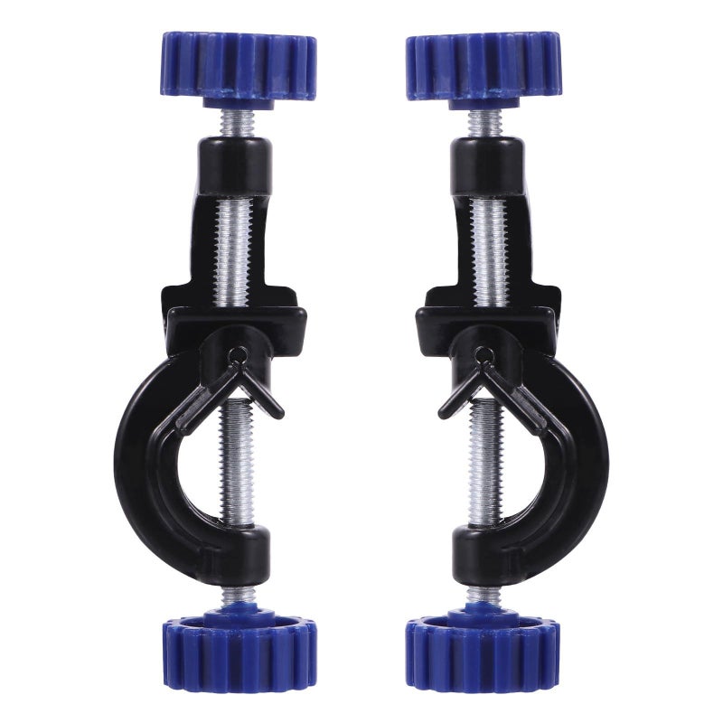 2Pcs Adjustable Alloy Lab Stand Clamp with Blue Knob for Scientific Glassware Support - Image 2