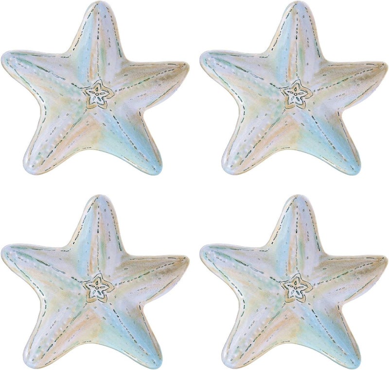 UP UPware 4Piece 975 Inch Melamine Serving PlateDinner Plates Starfish - Image 1