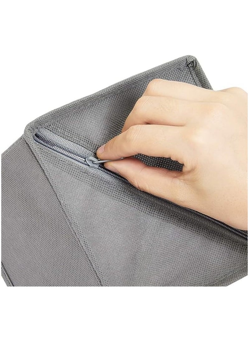 General Basics Cloth Drawer Storage Organizer Boxes, Set of 6, Gray  - Image 4