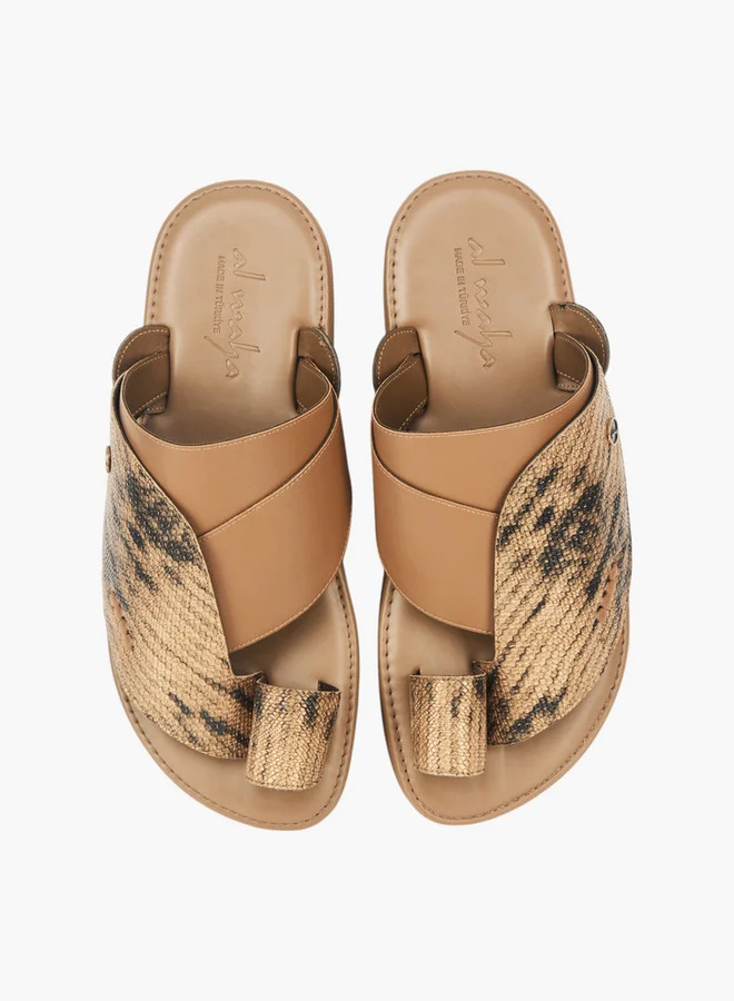 Al Waha Men's Arabic Sandals with Toe Loop - Ramadan Collection