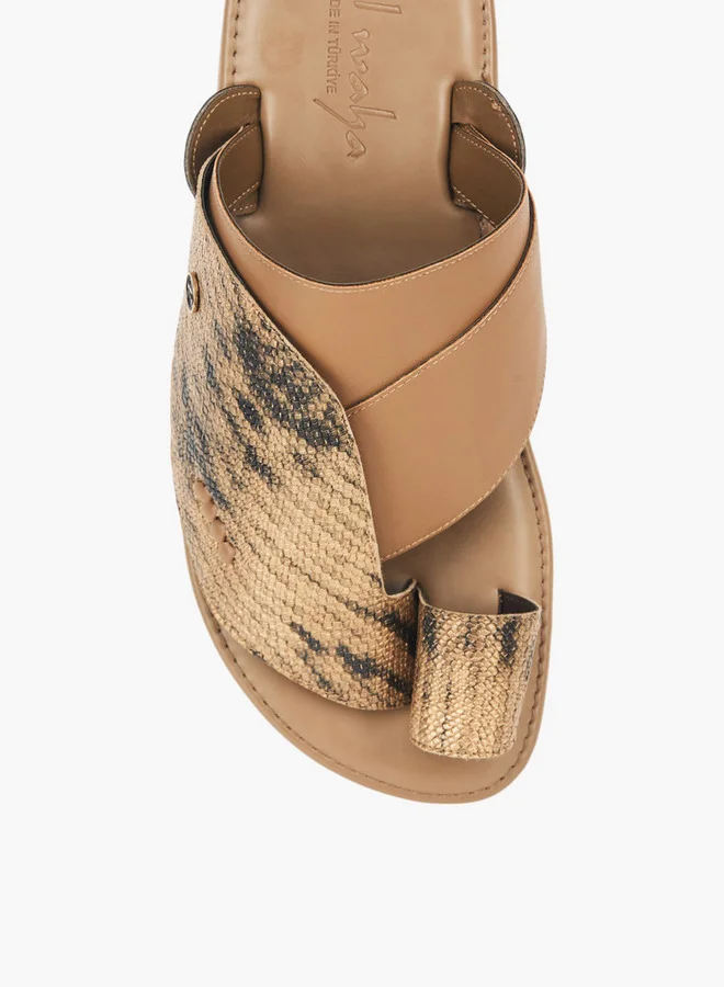 Al Waha Men's Arabic Sandals with Toe Loop - Ramadan Collection