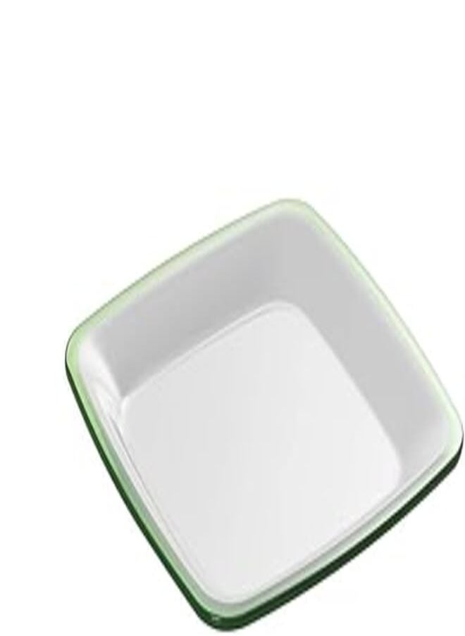 Adamo - Adamo M4523 – Dish (Green, White, Acrylic, Square) - Image 1