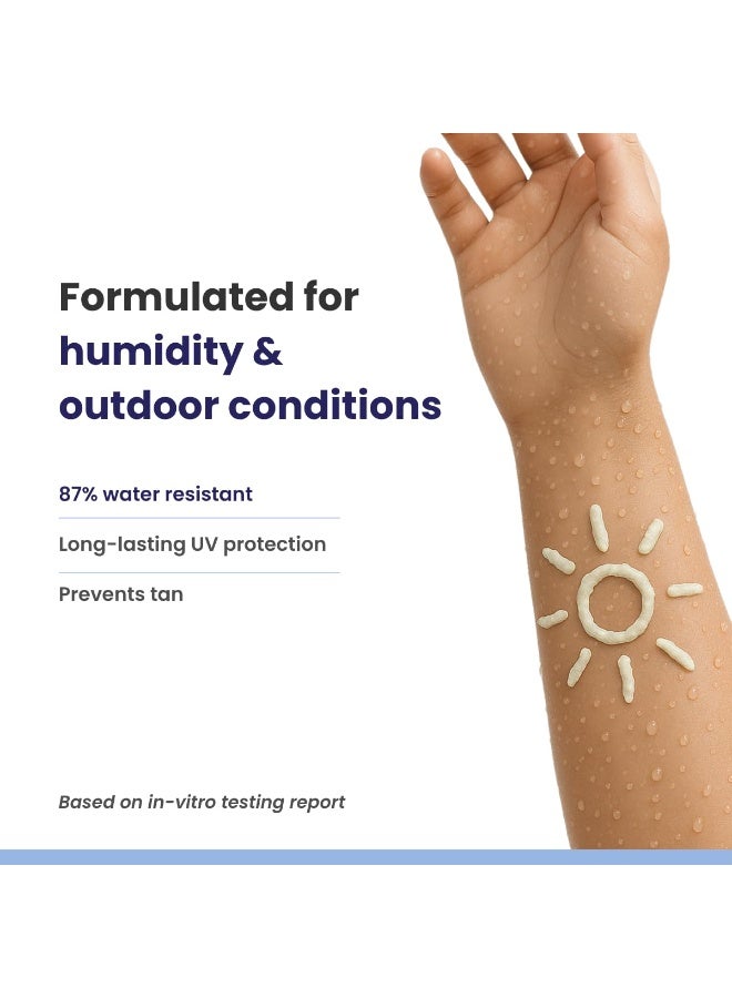 RE' EQUIL Ultra Matte Dry Touch Sunscreen | SPF 50 PA++++ | Water & Sweat Resistant | No White Cast, Non-Greasy & Non-Comedogenic | For All Skin Types | 50G - Image 4