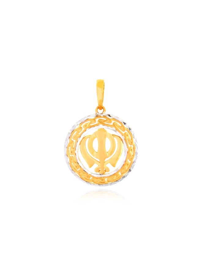 BAFLEH JEWELLERY 22K Gold Khanda Pendant – A Symbol of Sikh Faith by Bafleh Jewellery  - Image 2
