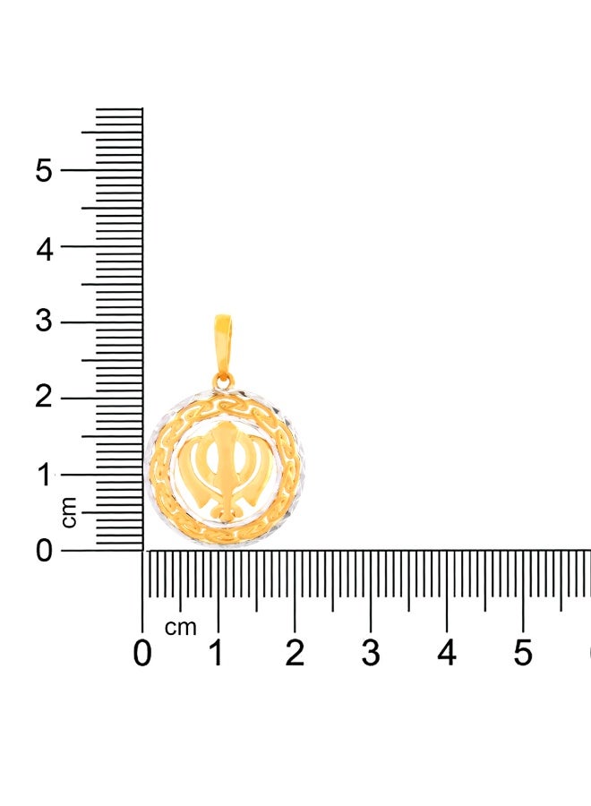BAFLEH JEWELLERY 22K Gold Khanda Pendant – A Symbol of Sikh Faith by Bafleh Jewellery  - Image 4