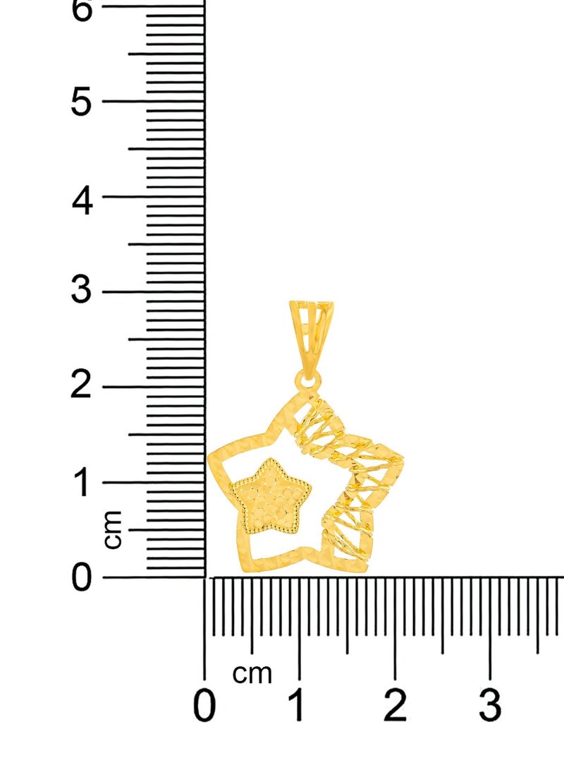 BAFLEH JEWELLERY 22K Gold Star Shpae Pendant by Bafleh Jewellery - Image 3