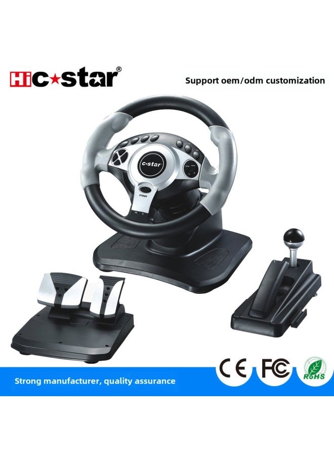 Generic Pc/swtch/ps4/ps3/xbox One/xbox 360/android Game Controller Wheel-Product Color:Silver Gray  - Image 1