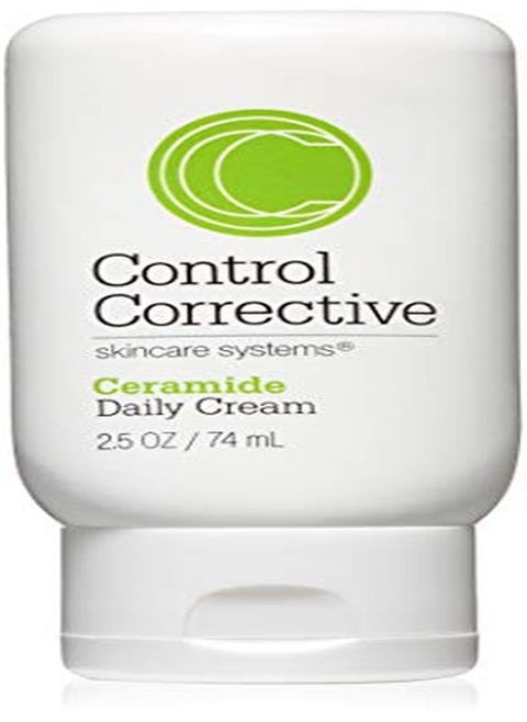 Control Corrective Ceramide Daily Cream | Light, Creamy Moisturizer Designed To Balance Skin | 2.5 Oz