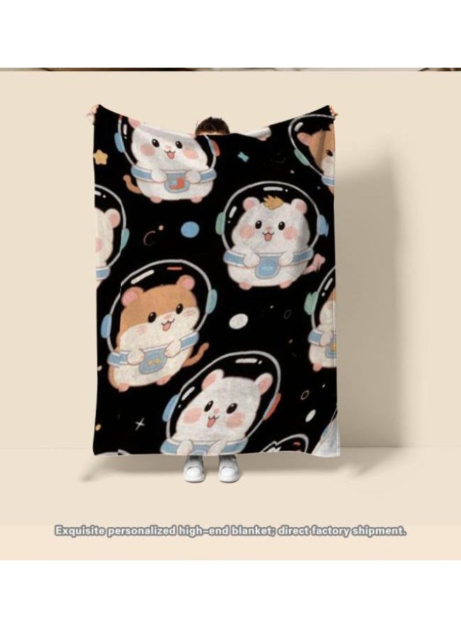general Baby and children's cartoon flannel thin blanket (warm and comfortable, suitable for sleep, game use) 70cm*100cm - Image 3