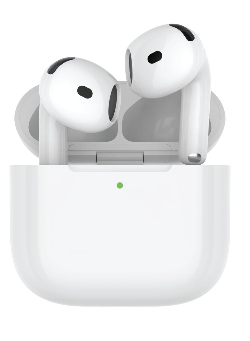 porodo Earbuds Gen 4 with Touch Control and ENC Noise Reduction / Immersive Audio / Wireless and Type-C Charging / Bluetooth v5.3 - White - Image 1