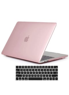 Generic MacBook Pro 13 inch Case 2023 2022 2021-2016 M2 M1 A2338 A2251 A2289 A2159 A1989 A1708 A1706 Plastic Hard Shell Case & Keyboard Cover Skin Pink  - Image 1