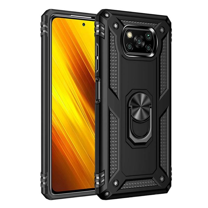 MS غطاء واقي بTPU+PC لـ redminote13pro/pocom6pro مع مغناطيس قوي وحامل قائم مع مقاوم للصدمات مع حماية من السقوط باللون أحمر مغناطيسي بوظيفة حامل من مادة TPU باللون الأحمر - Image 2