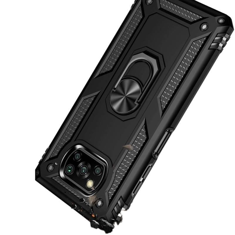 MS غطاء واقي بTPU+PC لـ redminote13pro/pocom6pro مع مغناطيس قوي وحامل قائم مع مقاوم للصدمات مع حماية من السقوط باللون أحمر مغناطيسي بوظيفة حامل من مادة TPU باللون الأحمر - Image 5