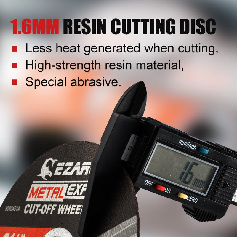 EZARC Cut Off Wheels 25 Pack, 3â€ x 1/16â€ x 3/8â€ Cutting Wheel, Metal & Stainless Steel Cutting Disc for Die Grinder - Image 3