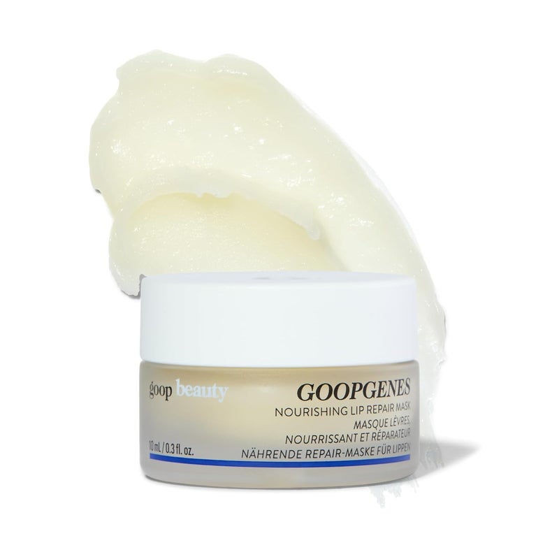 goop Beauty Nourishing Lip Repair Mask  Lip Hydration Treatment  Smooths Plumps  Softens  Ceramides  Vegan Lanolin  03 oz