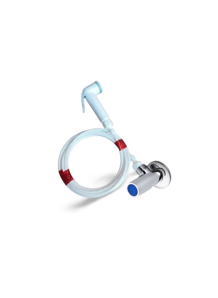 Shams - Bathroom bidet set consisting of an angle valve, a 1.5-meter nickel hose, a bidet handle, and an additional 5-meter hose. Works with any water source. Brass adapter works with the mixer bridge. - Image 1