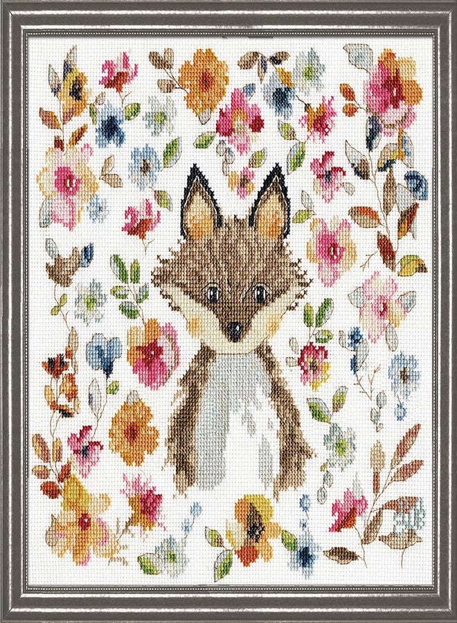 DesignWorks Ink Design Works Crafts Watercolor Fox Counted Cross Stitch Kit - Image 1